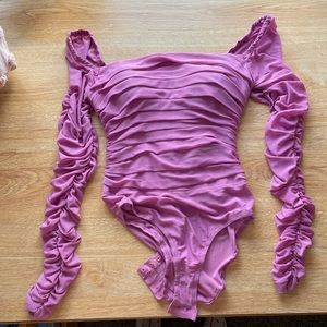 Princess Polly pink longsleeve bodysuit